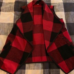 Red Buffalo Check Vest